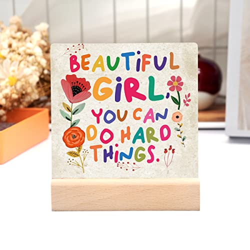 Inspirational-Quotes-Desk-Decor-Gifts-For-Women-Girls-Friends-Motivational-Sign-Ceramic-Plaque-With-Wooden-Stand-Cheer-Up-Gifts-For-Friends-Women-Beautiful-girl