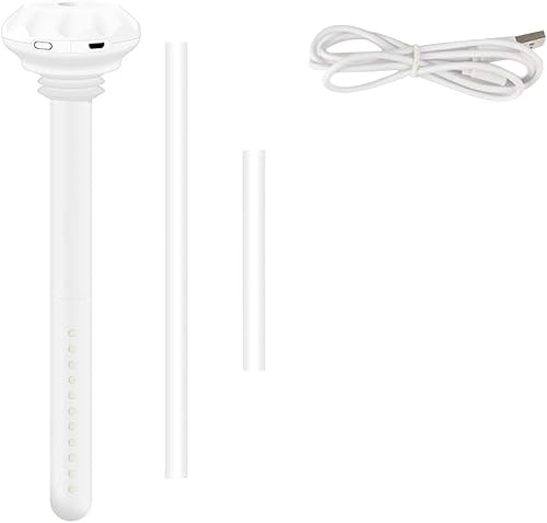 Vista 3 de Mini humidificador de botella de agua, ajustable USB Donut Mist Maker Stick Wick para viajes, dormitorio, planta de automóvil, botella personal