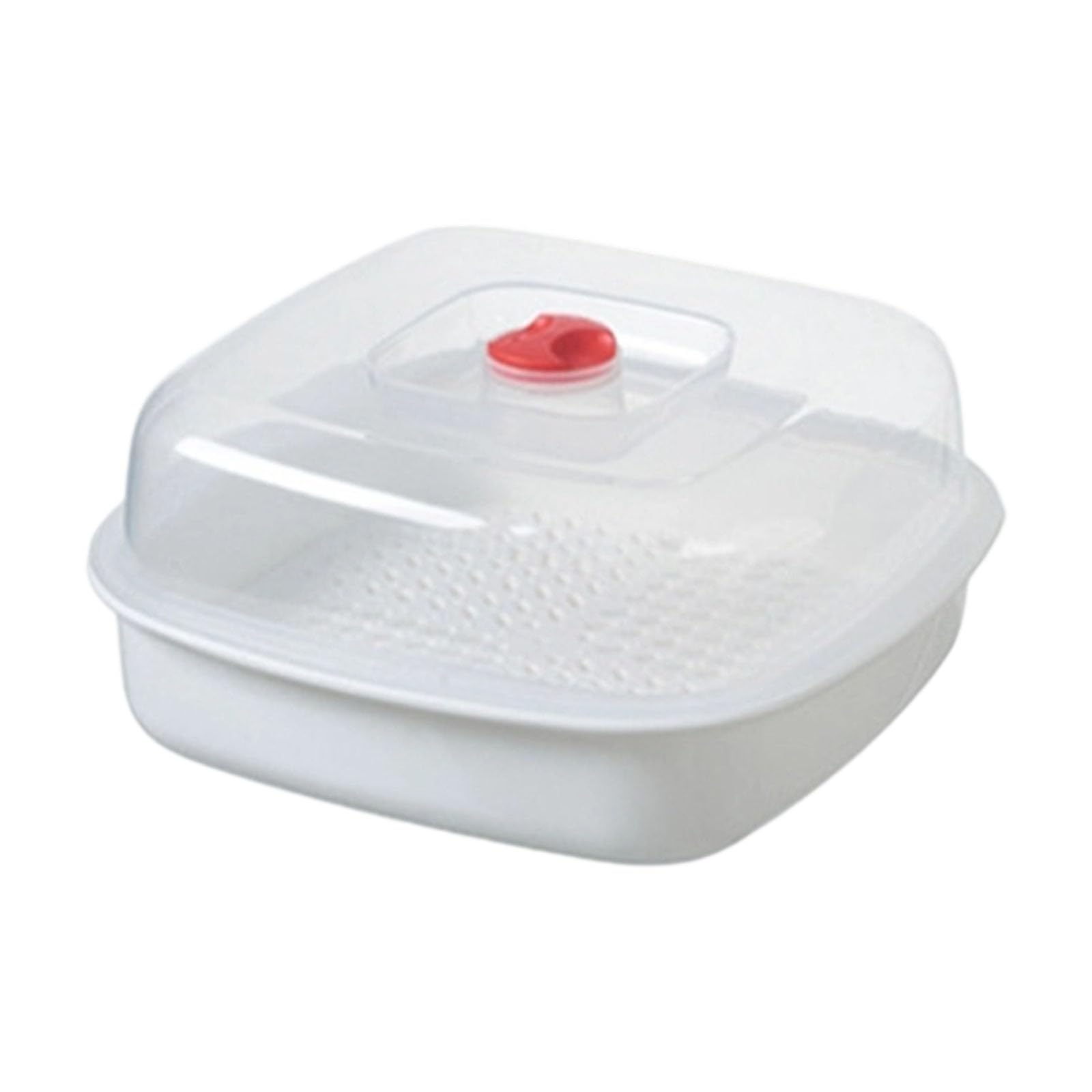 RKJRTK Microwave Steamer For Vegetables With Wide Handle, Microwave Oven Steamer, Ventilated Base & Heatproof Layers For Buns Rice & Meal Prep Layer Cooking Container