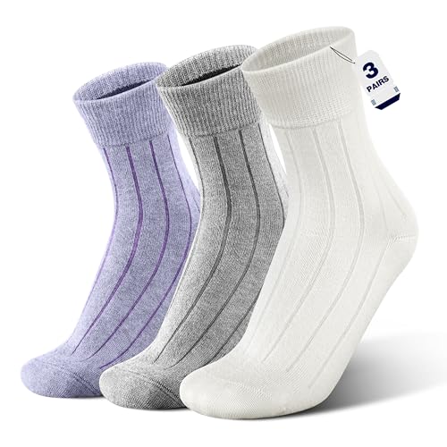 Alpaca Wool Sleep Socks for Women Super Soft Warm Moisture Wicking Anti Odor Mid Calf Crew Sock Cozy Gifts for Ladies