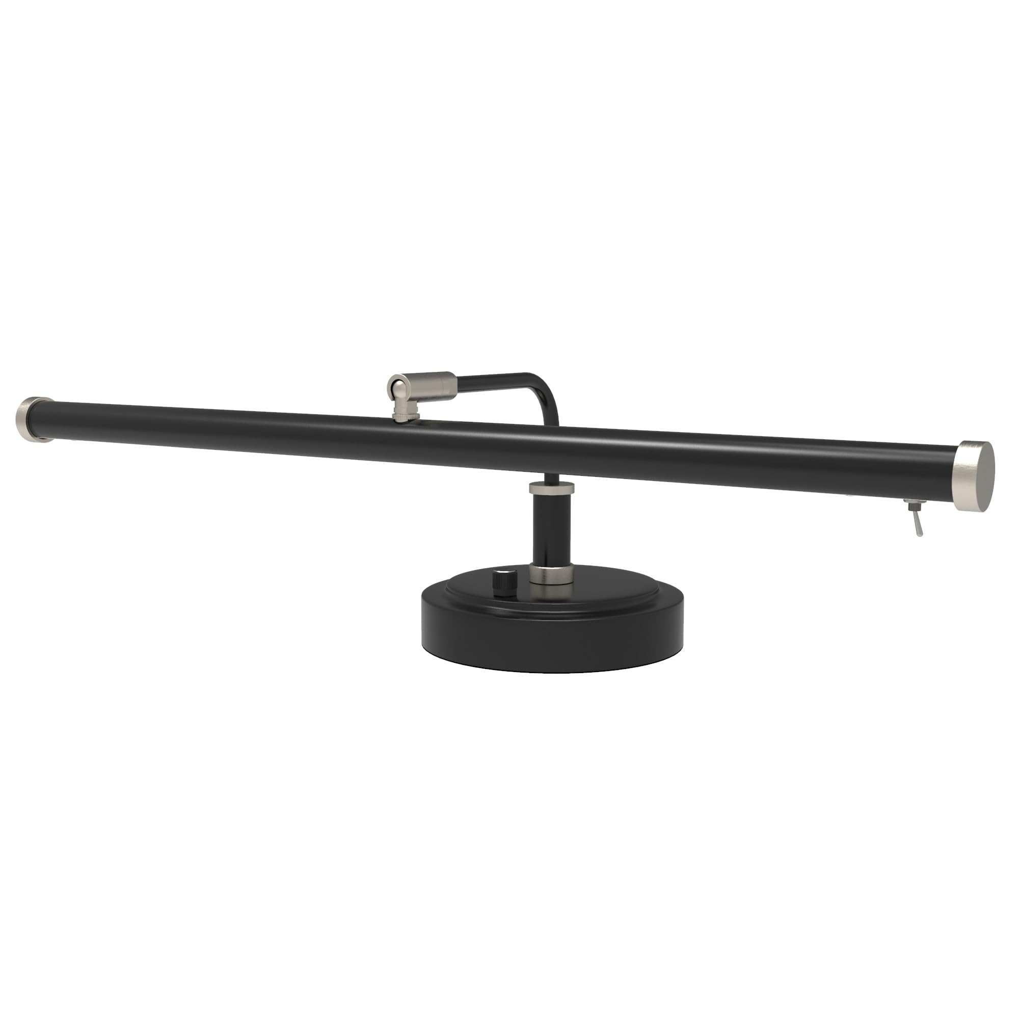Cocoweb 19" Black with Brass Accents LED Directional Piano Desk Lamp - PLED101D (Satin Nickel)