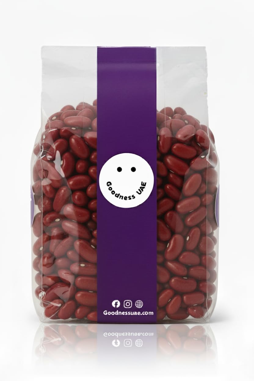 Red Kidney Beans (Rajma) Goodness UAE– 1Kg | Premium Quality Whole Rajma | High Protein, Fiber-Rich Pulses for Cooking | Unpolished, Natural, Vegan & Gluten-Free | Indian Grocery Essential