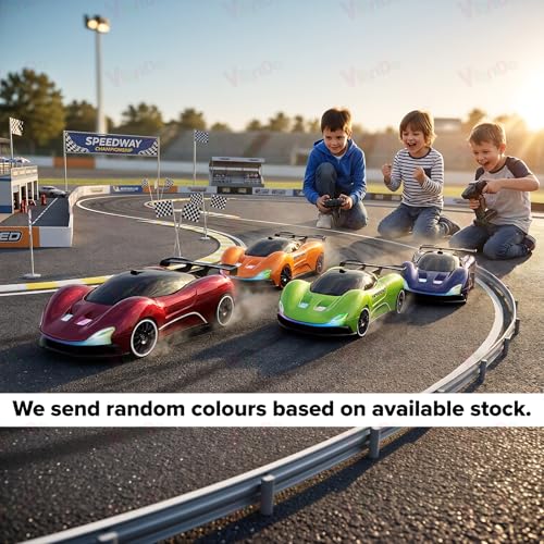 Image of VikriDA 1:20 Scale RC Drift Car - 4WD Racing Car with 2.4GHz, LED Lights, High-Speed Sport Drift Wheels - Assorted
