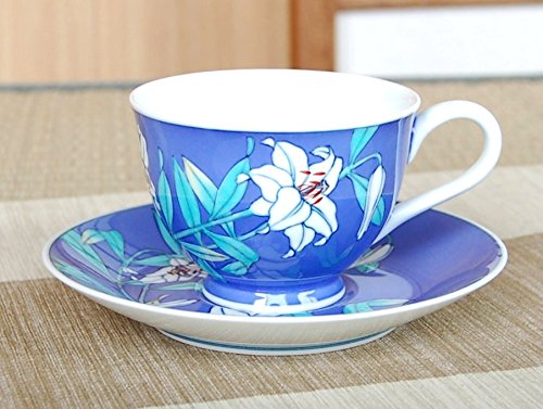 Amazon｜コーヒーカップ おしゃれ 有田焼 伊万里焼 畑萬陶苑 瑠璃 