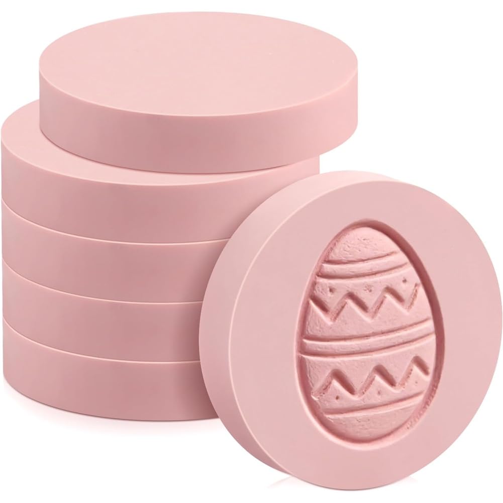 Jnchdghwa As Shown 6 Pack Block Pale Pink Rubber Stamp Carving Blocks Rubber Carved Brick Soft Rubber Linoleum Block For Craft Project A