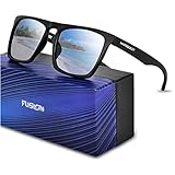 MARSQUEST 偏光 サングラス ミラー サングラス 方型 偏光レンズ 超軽量TR90フレーム採用 重さわずか19g 表面に特殊なコーティング技術加工 UV400紫外線・反射光・強光眩しい光・グレアからカット 一体式鼻当 落下防止デザイン 超抗衝撃 自転車・ドライブ・ランニング・釣り・登山・トレッキングなどスポーツにも最適 ファッションなデザイン 収納ポーチ付き (シルバー)