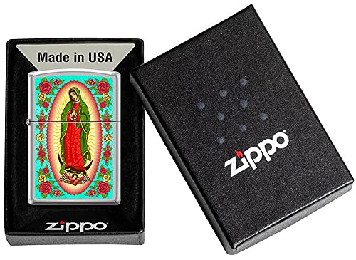 Encendedor Zippo Guadalupe Madonna Chrome miniatura 2