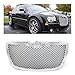 VTDOUQ Auto Kühlergrill für Chrysler 300C 2004-2008, Auto Frontstoßstange Mesh Grille Grill Auto Air Vent Grille Sheet Auto Front Center Kühlergrills Autozubehör