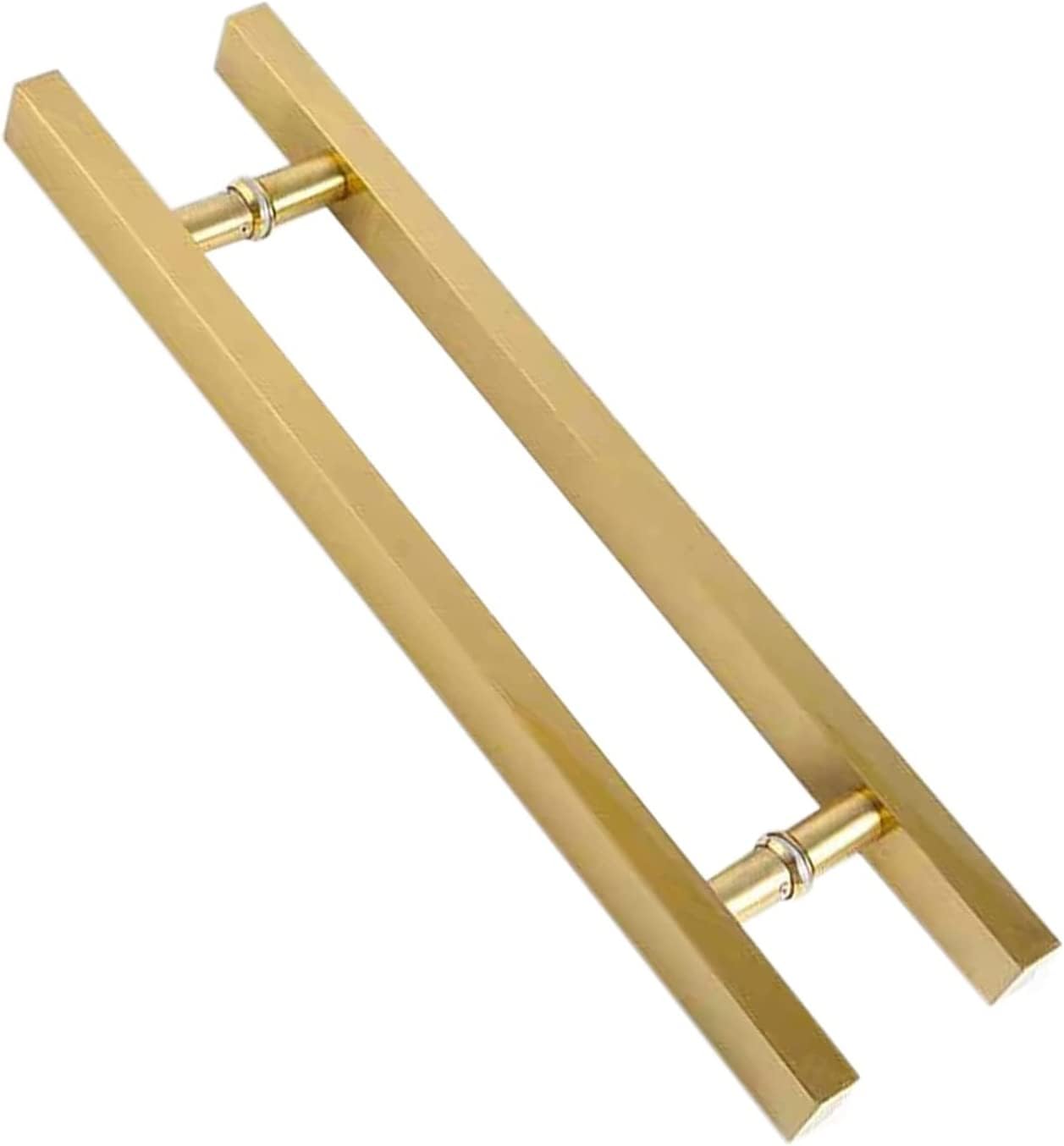 Poignée de porte et quincaillerie de traction double avec raccords