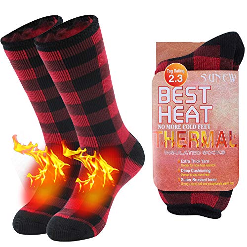 Thermal Hiking Socks, Sunew Winter Work Heavy Extra Warm Mid-calf Walking Outdoor Working