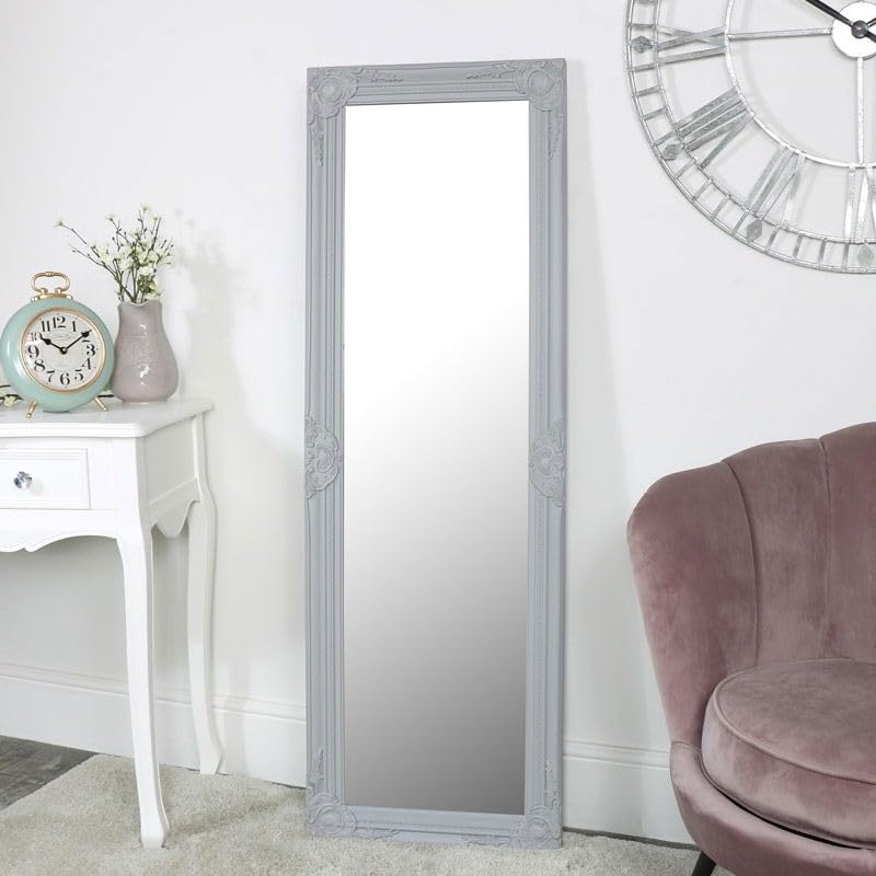 Melody MaisonTall Grey Wall Leaner Mirror 47cm x 142cm