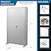 Barska 1170-Position Key Lock Box – Solid Steel Key Cabinet with Adjustable Numbered Hooks, Key Log Sheet, Color Tags & Index Chart – Wall-Mount Organizer, Grey Finish