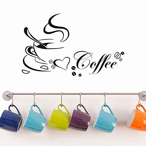 Tazza di Caffè Adesivi Murali, 2 pezzi Cucina