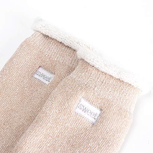 Image of Yoicy Womens Super Thick Wool Socks - Soft Warm Comfort Casual Crew Winter Socks (Pack of 3-5), Multicolor
