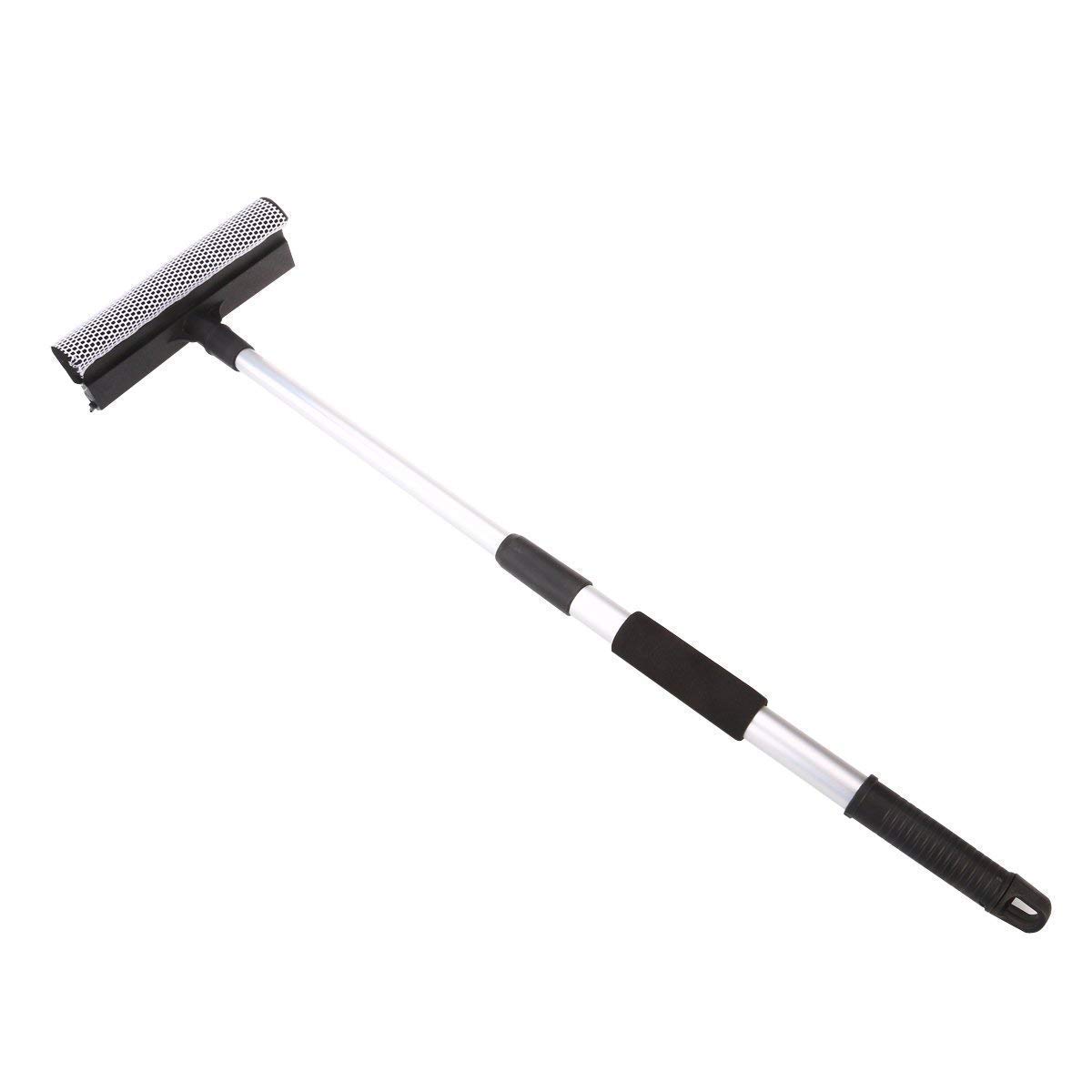 GNR Adjustable Window Glass Squeegee Wiper & Scrubber Dual Side Blade Rubber & Soft Sponge Telescopic Long and Short Pole 2 in 1 Car Wiper Home Cleaning Brush Extendable Solid Handheld (60/96CM) (B0BYVVXWZC) Amazon Price History, Amazon Price Tracker