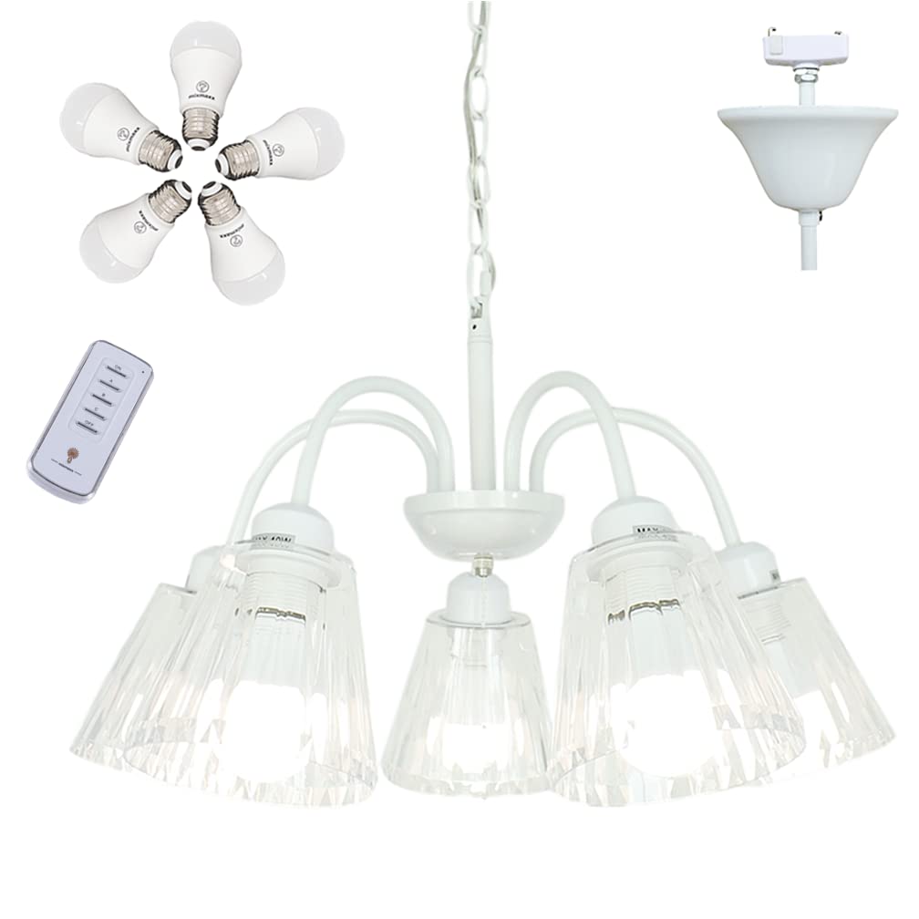 美品BEAULIGHT シャンデリア ペンダントライト LED E14口金 5灯 モダン 