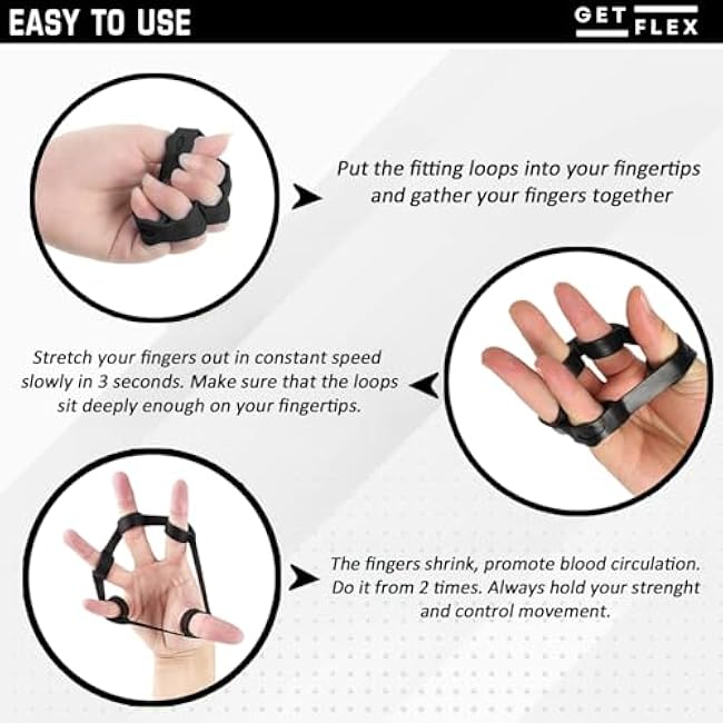 Grip Strength Trainer (6 Pack) - Forearm Strengthener - Hand Gripper Strengthener - Stress Relief Ball and Adjustable Spring Resistance Ranging From 11 To 132 Lbs(5 To 60kg)