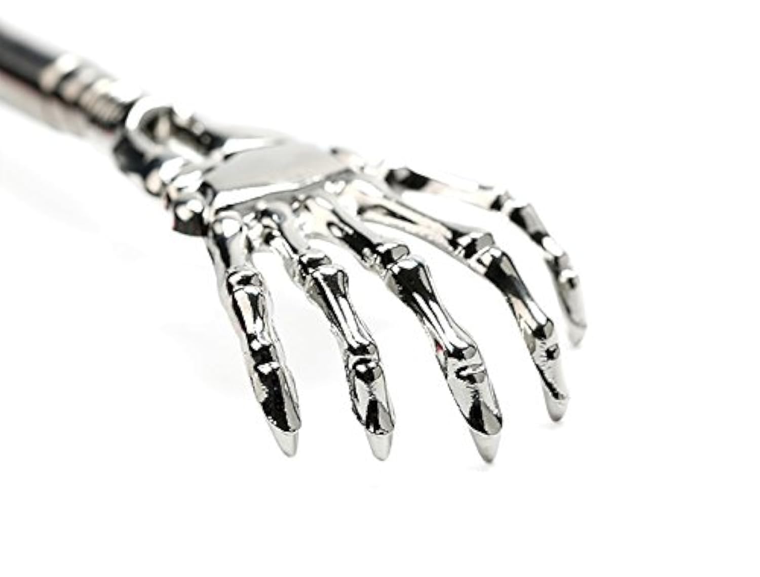 Alexvyan Extendable Back Scratcher and Massager - Stainless Steel Heavy Duty Curved Itching Stick With Non-Slip Handle for Men, Women, Kids (Model1)