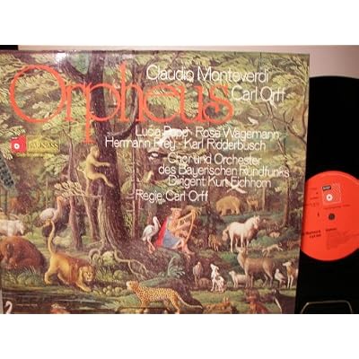 ORPHEUS - CLAUDIO MONTEVERDI/CARL ORFF - PARNASS CLUB-SONDERAUFLAGE - VINYL