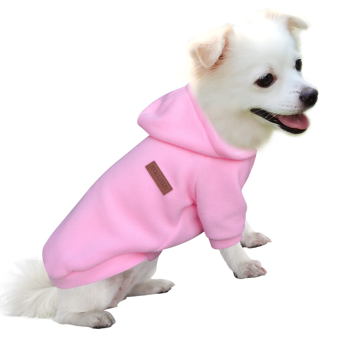 Felpe con Cappuccio per Cani Felpa Cane Piccola Taglia Maglione Cane Taglia Piccola Bellissimi, Tessuto Morbido, Molto Caldo (L, Rosa)