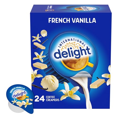 Image of International Delight Coffee Creamer Singles, French Vanilla, 24 Count