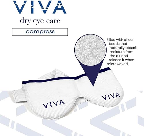 Miniatura 2 de Viva Mask - Compresa de terapia ocular seca con calor húmedo  Activado por microondas  Alivio de la irritación ocular seca  Reutilizable, no