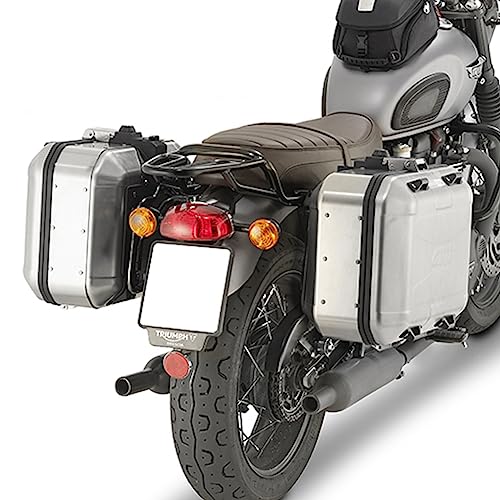 Supports lateraux Givi PL6410 pour moto Triumph Bonneville T100 de 2017 a 2022