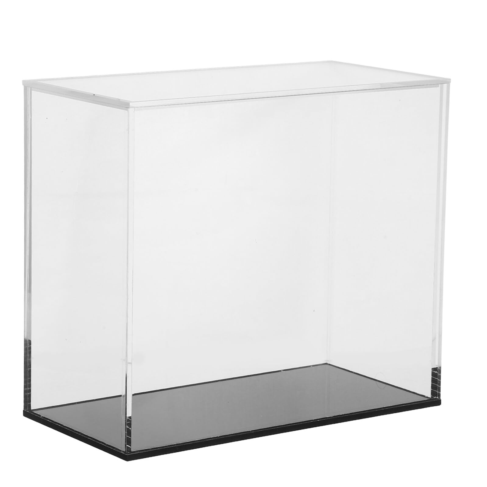 Acryl Vitrine für Actionfiguren Staubdichte Kleiner Figurenvitrine mit Deckel Stapelbar Klein Transparent für Sammler und Wackelköpfe