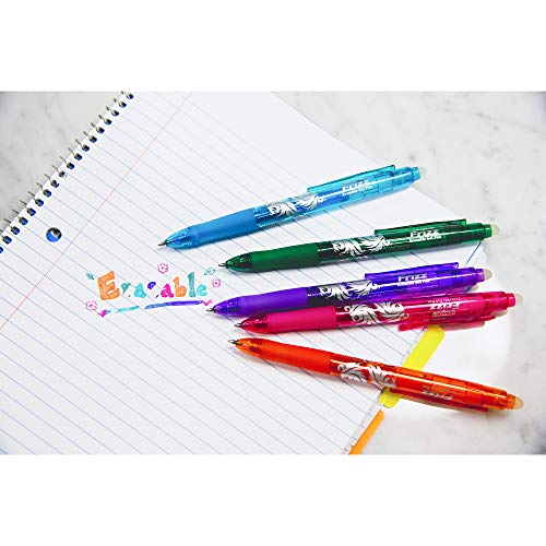 Bolígrafo retráctil gel borrable BAZIC multicolor miniatura 7