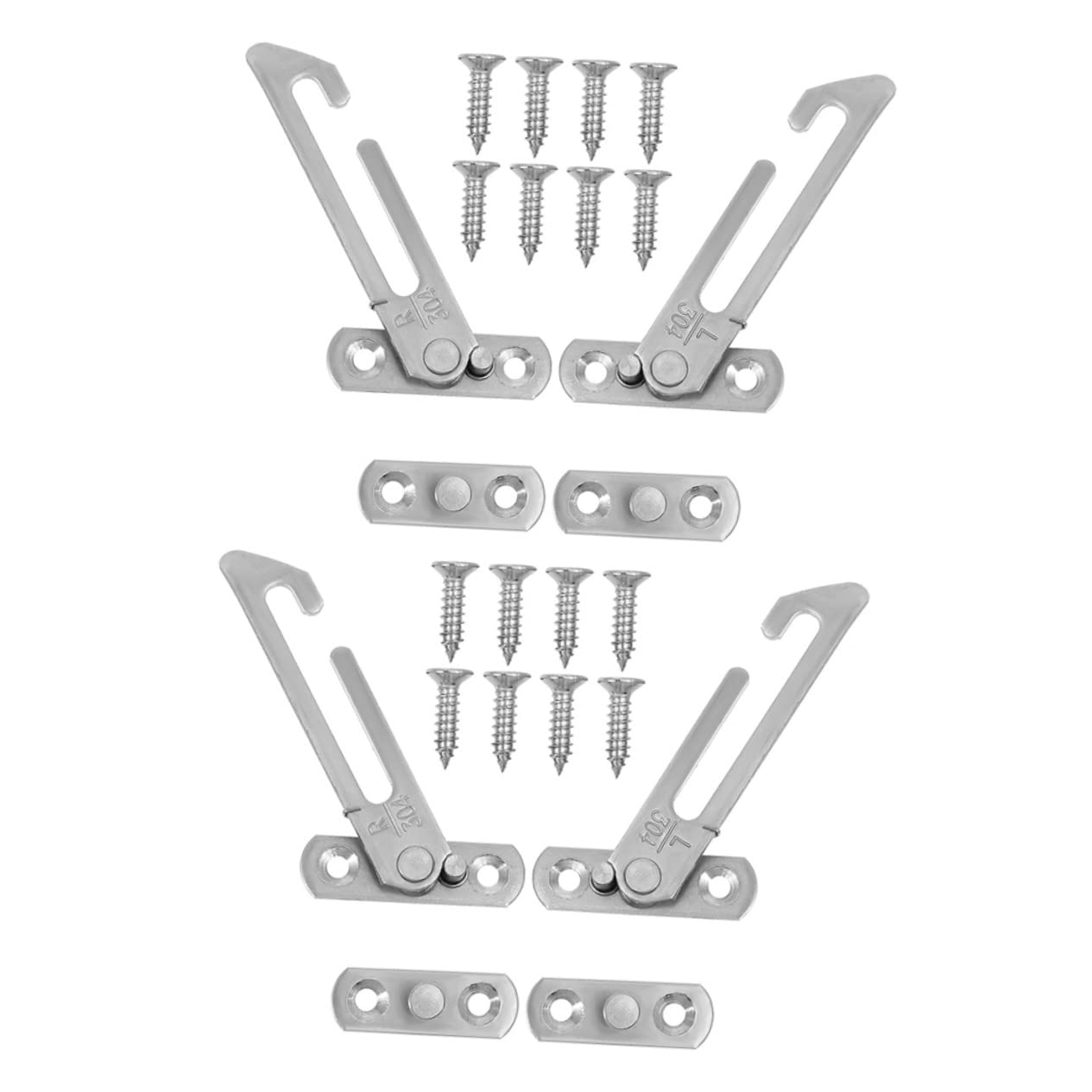 OSALADI Lot De 2 Butées De Fenêtre Coulissantes À Friction Améliorée Pour Enfants Faciles À Installer 4 Pièces X 2