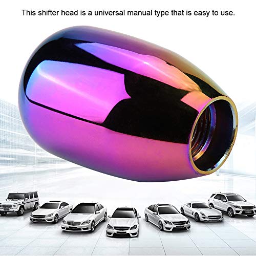 Image of Dweekiy Universal Manual 6-Speed Car Gear Shift Knob - Weighted Metal Shift Knob with 3 Adapter Rings (8mm, 10mm, 12mm) for Most Manual Transmission Vehicles