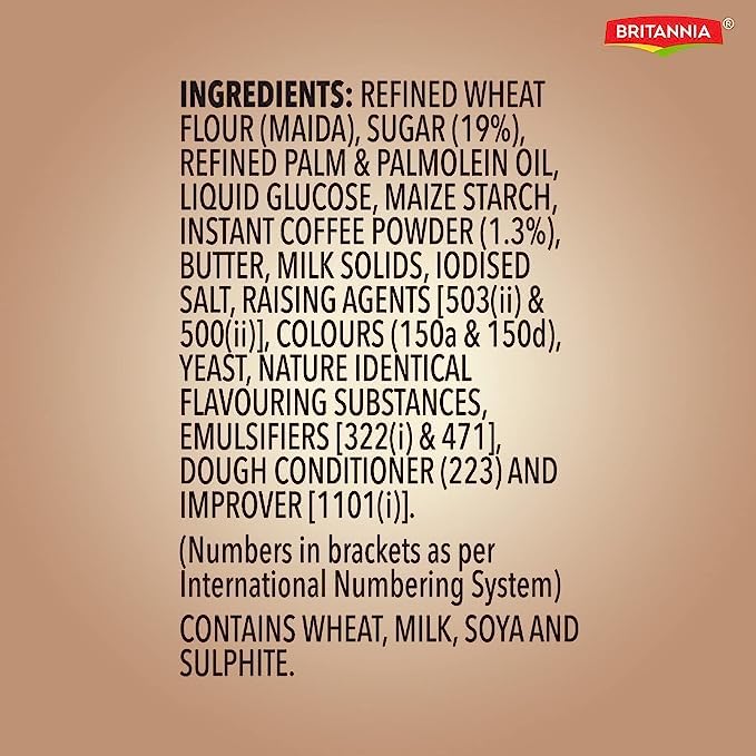 Britannia BisCafe Super Thin Coffee Crackers, 100g, Light Brown, Pack of 7 Kten With Container - Image 4