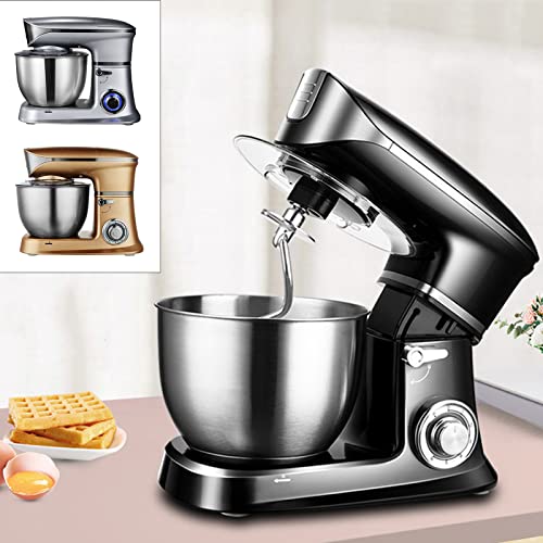 Küchenmaschine Rührmaschine Knetmaschine Teigkneter Teigmaschine Standmixer max Edelstahl 6.5L 1300W Silbrig – Bild 4
