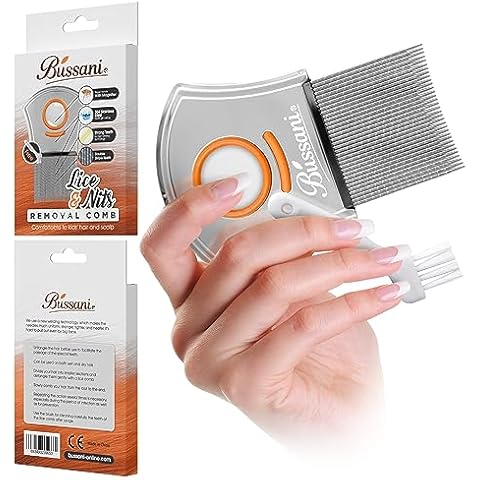 Bussani Stainless Steel Lice Comb for All Hair Types Cover