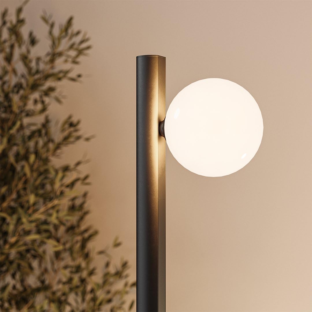 NEONA ARCA 3 LED Stehlampe mit Click & Connect-System, Modulare Stehleuchte 160 cm mit Spot, Globe & Beam, Warmweiß 2700K Wohnzimmer Designerleuchte (Schwarz)