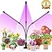 Lovebay Three Head LED Grow Light with Clip Base, 27W 54 LEDs Plant Grow Tube Lamp for Office Indoor Greenhouse Plants Herb Succulents, 360° Bendable Gooseneck, 3 Separated Switch, 2018 Upgraded