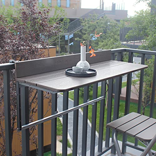 Tavolino pieghevole regolabile – Design compatto per balcone, appartamento, uso esterno, salvaspazio, facile da pulire, costruzione robusta