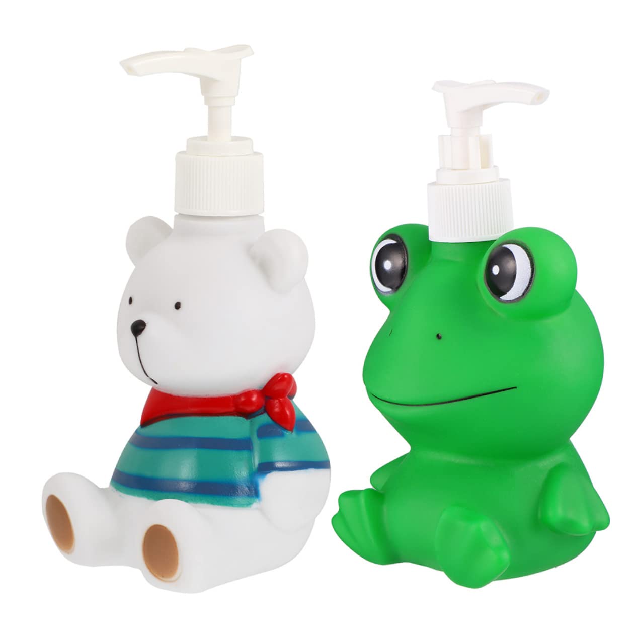 PRETYZOOM 4stücke Cartoon Shampoo Und Flüssigseifenspender Lotion Pump Flaschen Für Badezimmer Und Küche Leicht Und Tragbar Für Reisen Und Zuhause