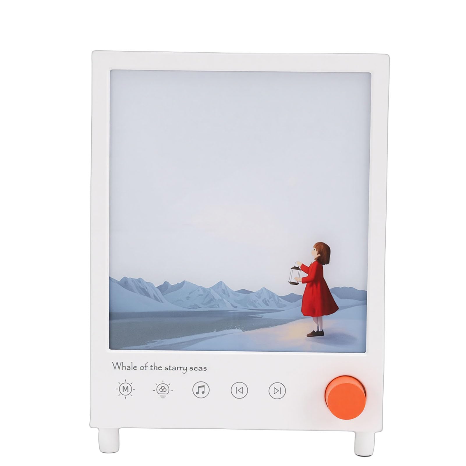 Jiawu Altoparlante Bluetooth con Luce di Proiezione Ambientale con Rumore Bianco per il Relax della Camera da Letto e dei Regali per le vacanze. Bianco