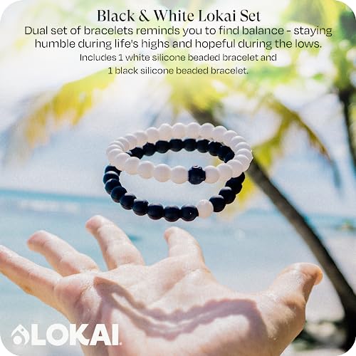 Lokai Beaded Bracelets for Women & Men - Silicone Stretch Bead Bracelet Jewelry2