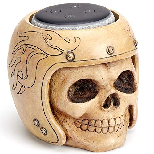 ArtizStudio Echo Dot Stand,Smart Speaker Stand Holder for Echo Dot 3rd Generation,Speaker Holder,Skull Statue Crafted,Home,Offfice,Living Room Decorations