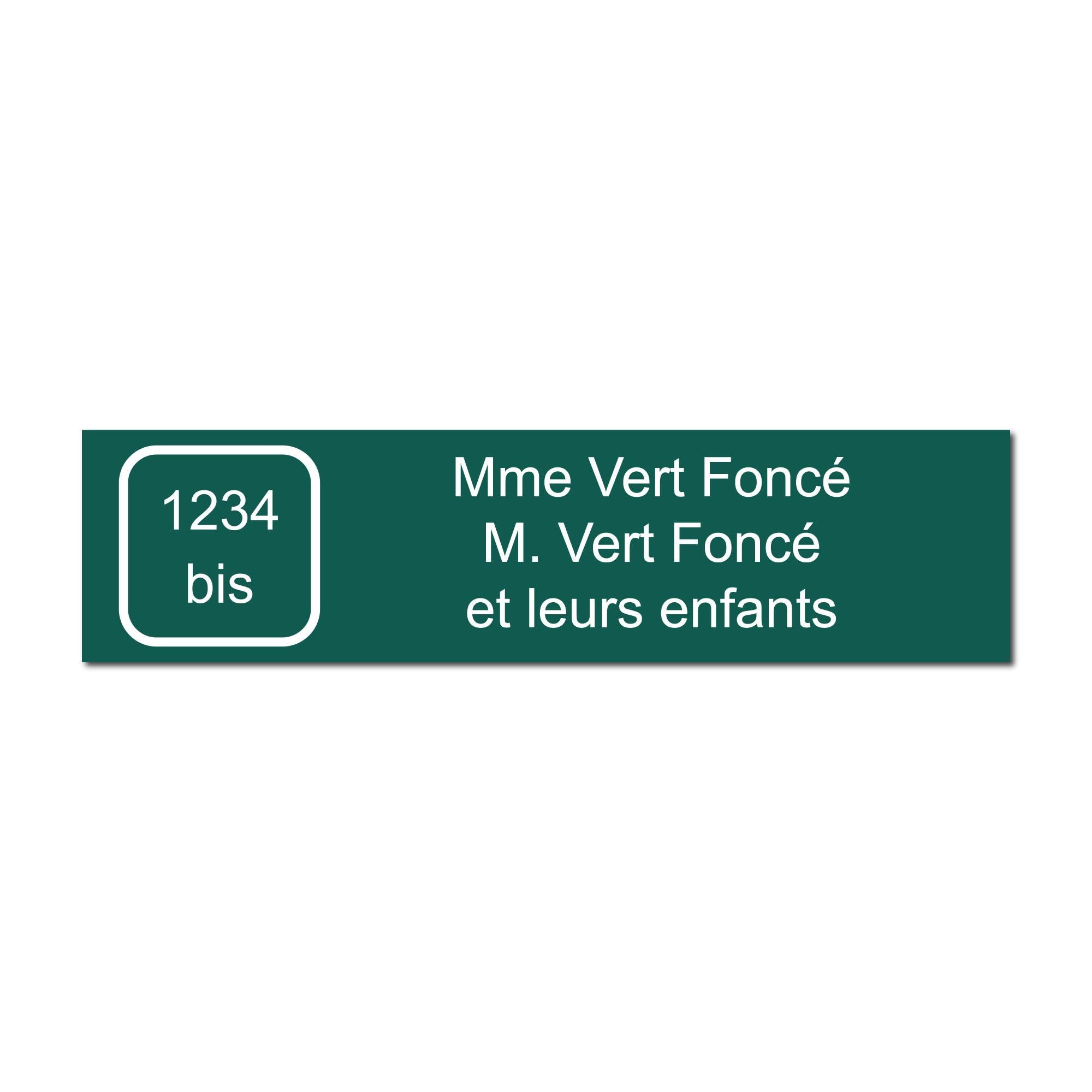 Placa Grabada Para Buzón Personalizada - 10x2.5 Cm, Autoadhesiva, Hasta 3 Líneas De Texto, Color Naranja