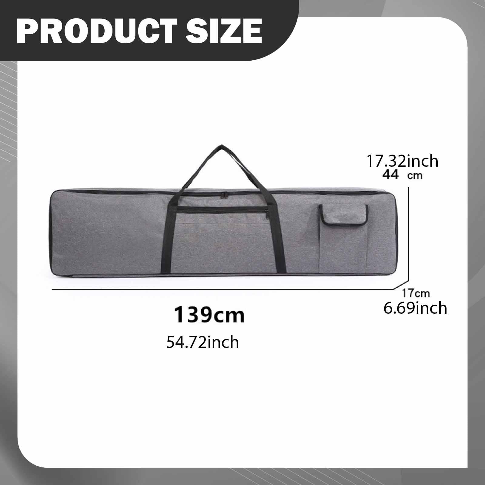 kowaku Custodia Imbottita E Impermeabile per Tastiera Elettronica con Design a Doppia Cerniera. Custodia Ideale per Tastiera Elettronica, 88 Keys L