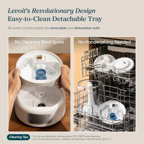 Image of Levoit Humidifiers for Bedroom Large Room, 6.2L Dishwasher Safe, Smart App | Top Fill Cool Mist Humidifier for Baby & Plants, Easy to Clean, Quiet 26dB, 62H Runtime, Essential Oil, NeoClassic 650S