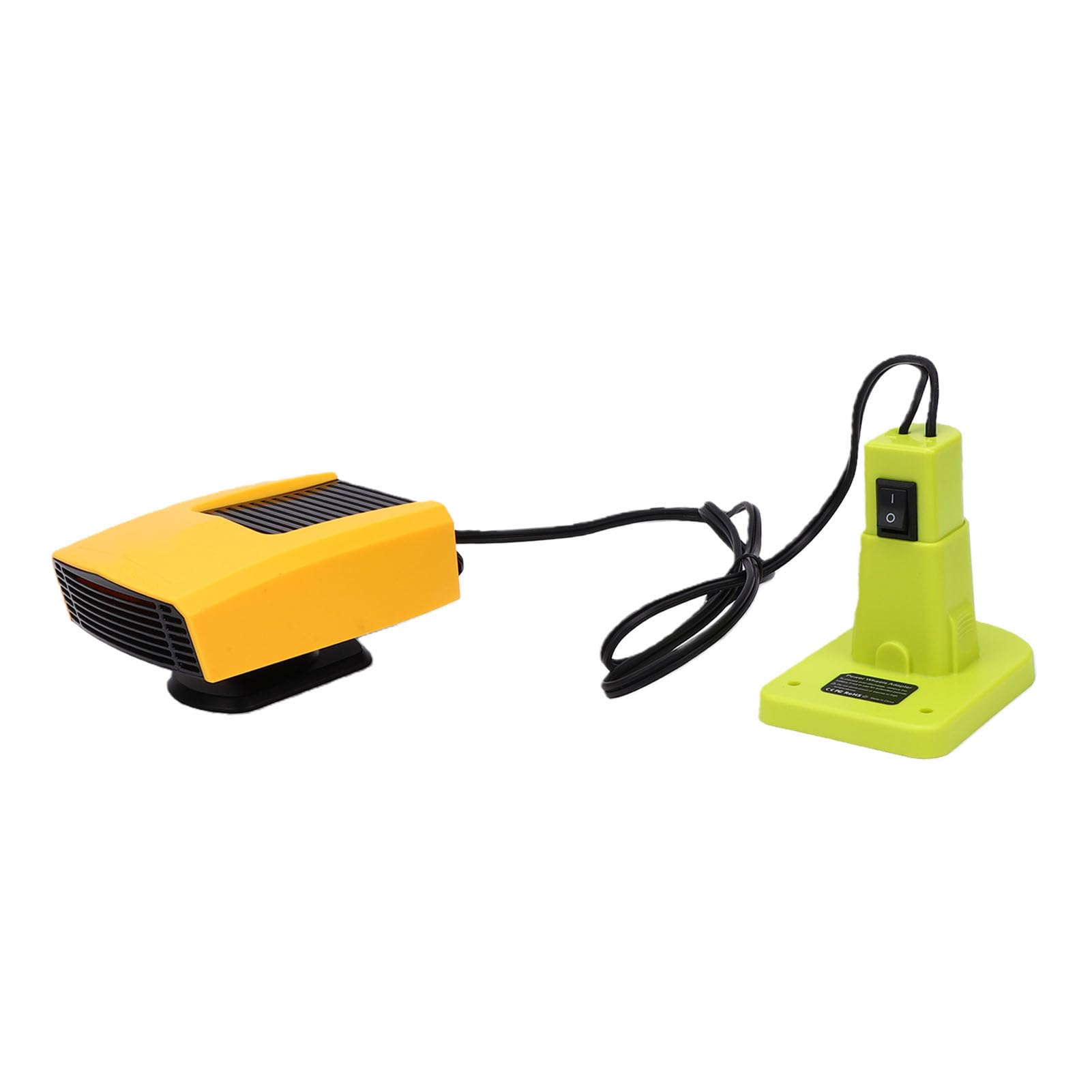 ViaGasaFamido Riscaldatore Portatile Senza Fili, Stufa Elettrica Compatta | Compatibile con Batteria Roybi 18V, 3 modalità, 2 USB, Compatto per Officina