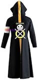 Cos Anime OP Trafalgar Law Cosplay tume Hoodie Long Coat Halloween Cos tume