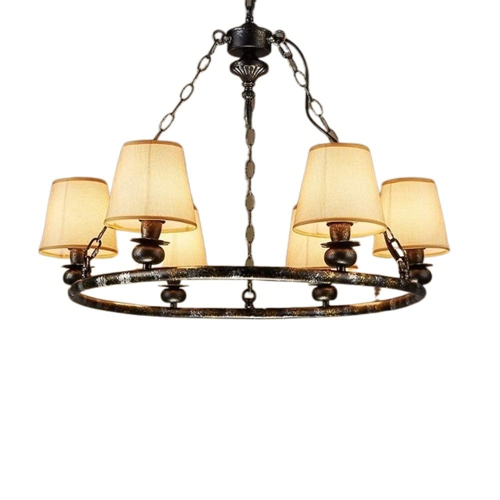 Lustre bar lustres ronds en fer forgé au charme d'antan