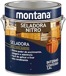 Seladora Nitro Semi Brilho Para Madeira Incolor 3,6l Montana