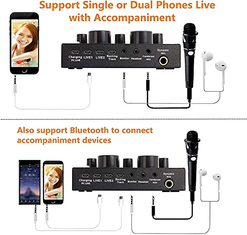 REMALL Live Sound Card v8 Audio Sound Card Broadcasting Live Streaming Voice Changer Mixer met Meerdere Geluidseffecten… - Image 8