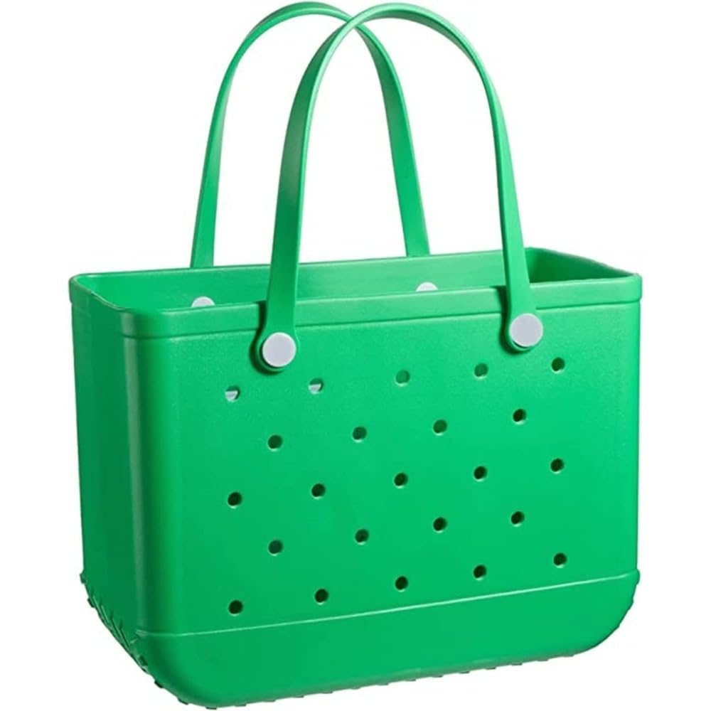 Mauxpiao A2 Rubber Beach Bag, Waterproof Shopping Tote Bag, Sandproof Silicone Handbag For Beach, Pool, Market, Travel And Outdoor Activities Rewr/A2/14X19in